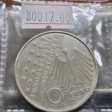 Germany 10 Euro Silver Coin – 50th Anniversary of the East Germany Uprising 17 June 1953, 2003